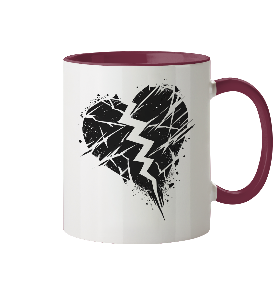 Broken Heart Tassen - Tasse zweifarbig