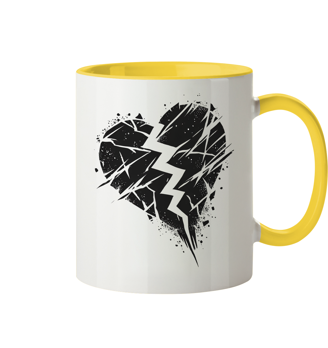 Broken Heart Tassen - Tasse zweifarbig