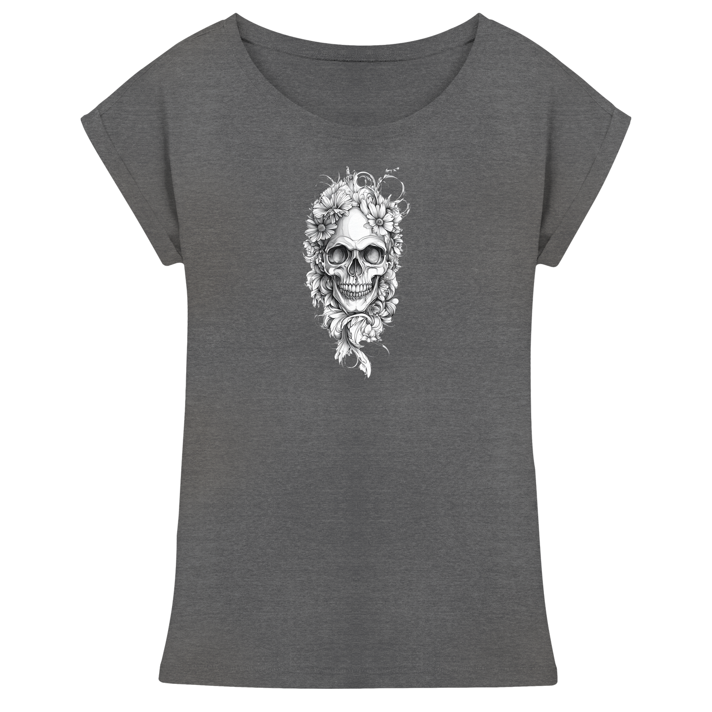 Totenkopfs Blüte - Womens Extended Shoulder T-Shirt