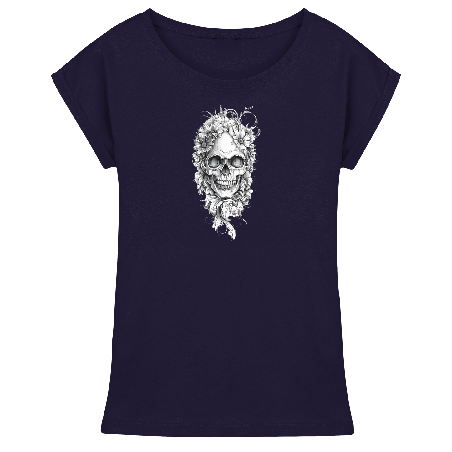 Totenkopfs Blüte - Womens Extended Shoulder T-Shirt