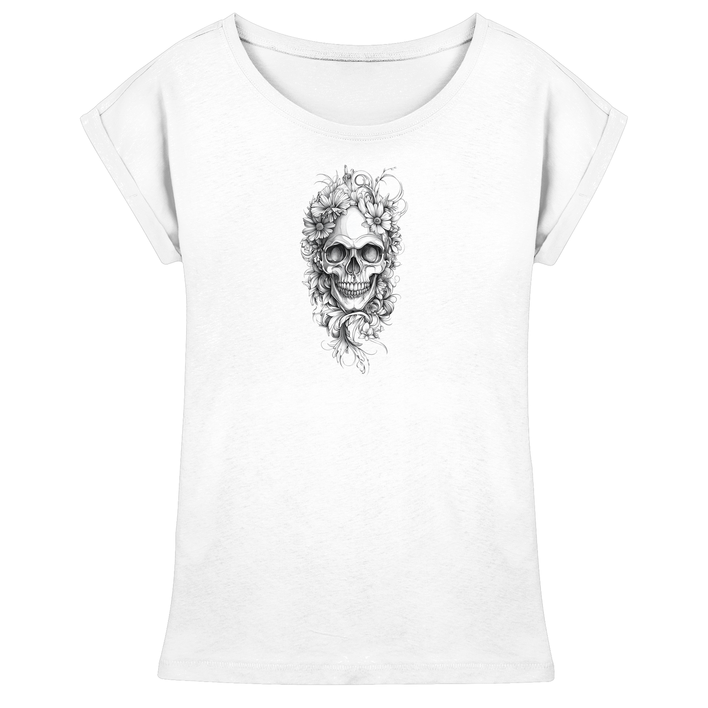 Totenkopfs Blüte - Womens Extended Shoulder T-Shirt