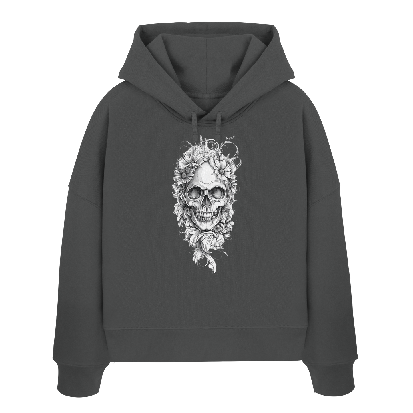 Totenkopfs Blüte - Womens Organic Boxcut Hoodie