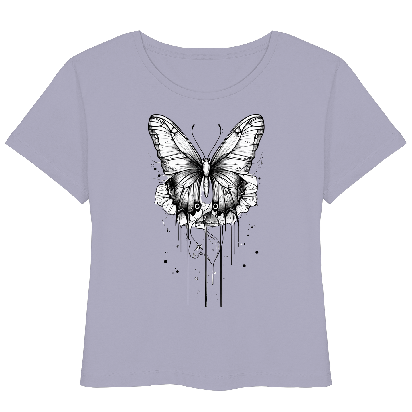 Schmetterlings Träume nur Voderseite - Womens Organic Lightweight T-Shirt