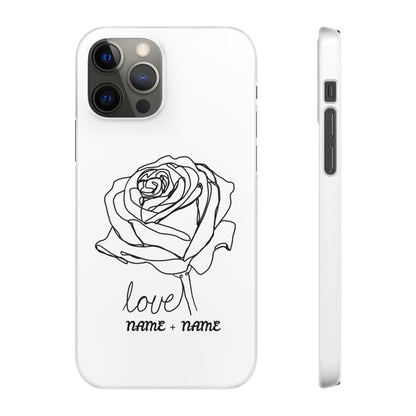 Personalisierbare Rosenliebe Handyhülle
