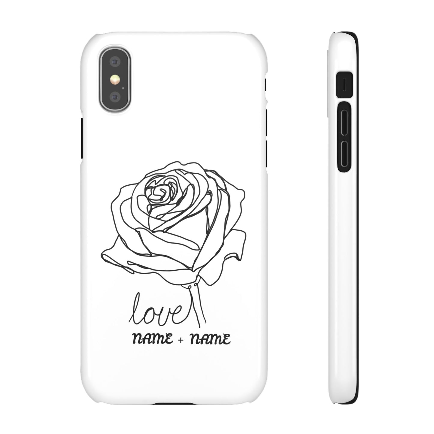 Personalisierbare Rosenliebe Handyhülle
