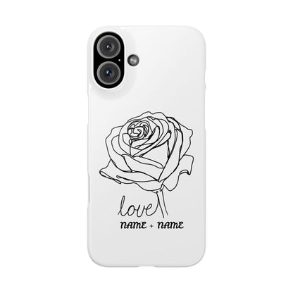 Personalisierbare Rosenliebe Handyhülle