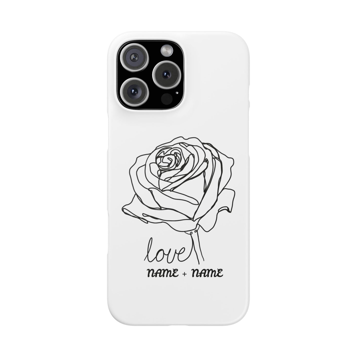 Personalisierbare Rosenliebe Handyhülle