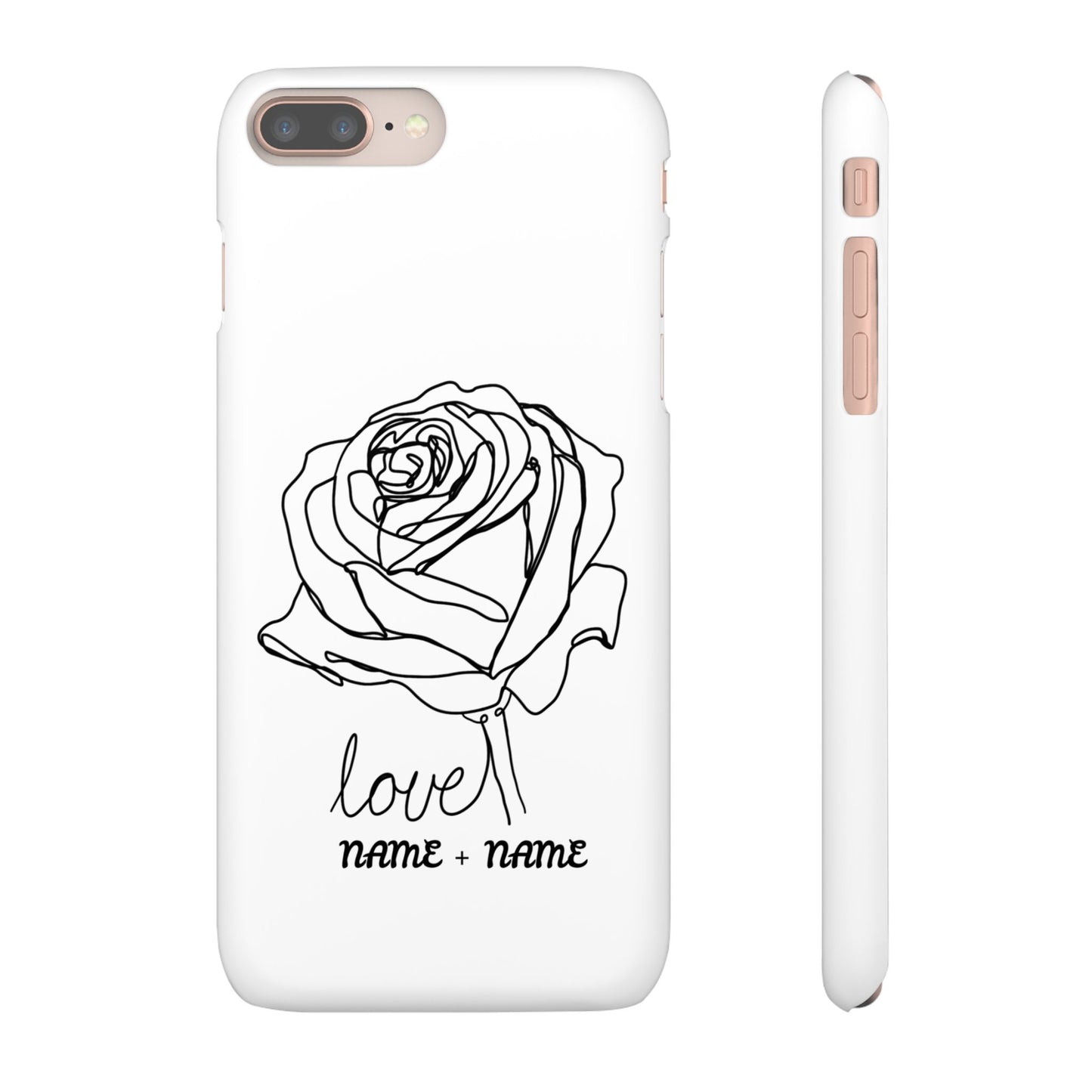 Personalisierbare Rosenliebe Handyhülle