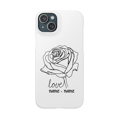 Personalisierbare Rosenliebe Handyhülle