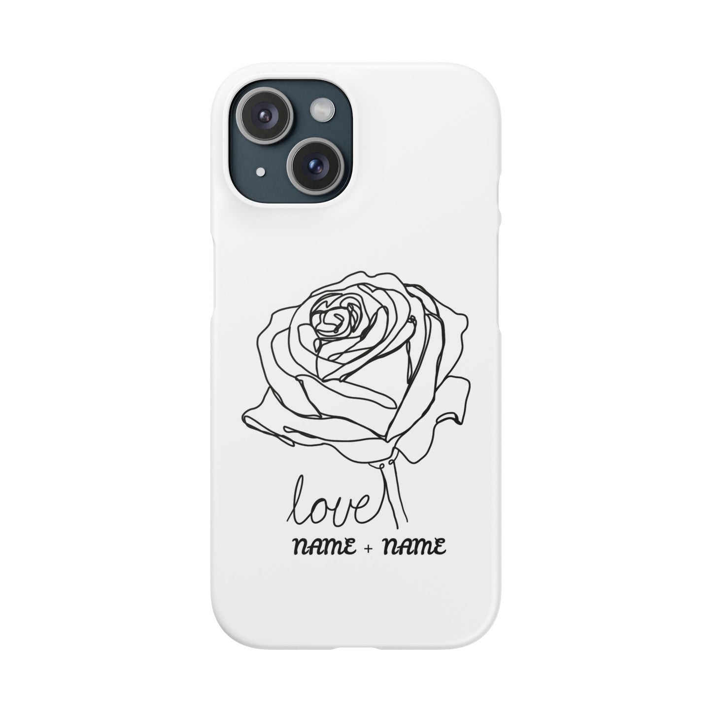 Personalisierbare Rosenliebe Handyhülle