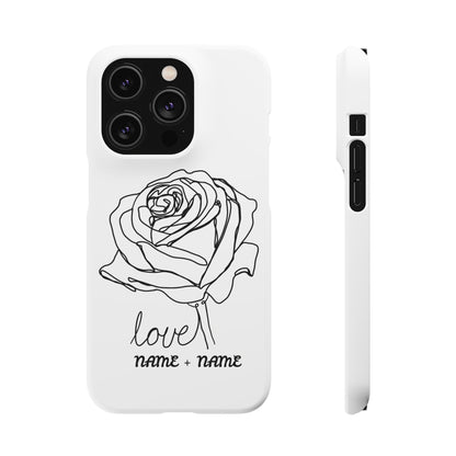 Personalisierbare Rosenliebe Handyhülle