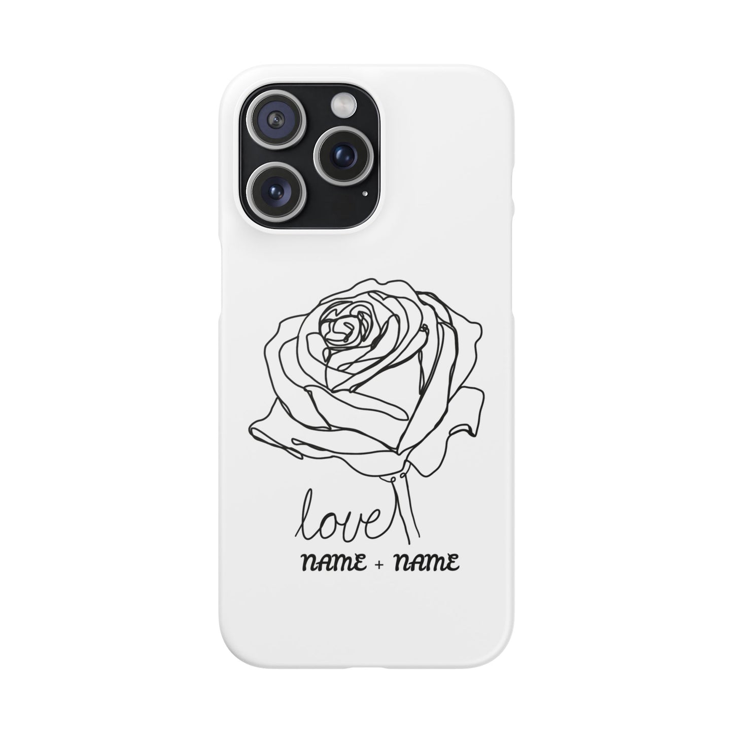 Personalisierbare Rosenliebe Handyhülle