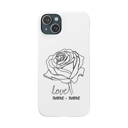 Personalisierbare Rosenliebe Handyhülle