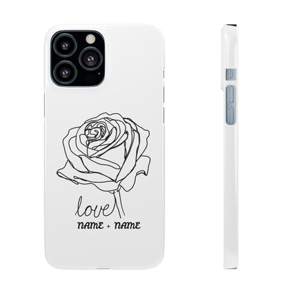 Personalisierbare Rosenliebe Handyhülle