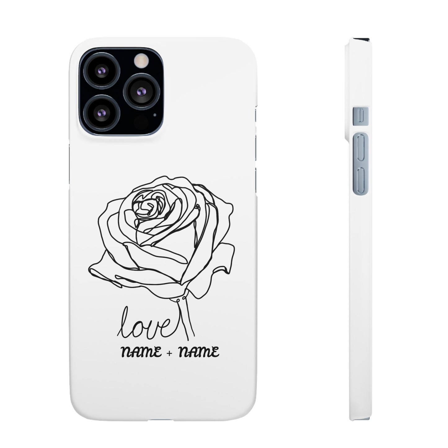 Personalisierbare Rosenliebe Handyhülle