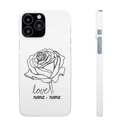 Personalisierbare Rosenliebe Handyhülle