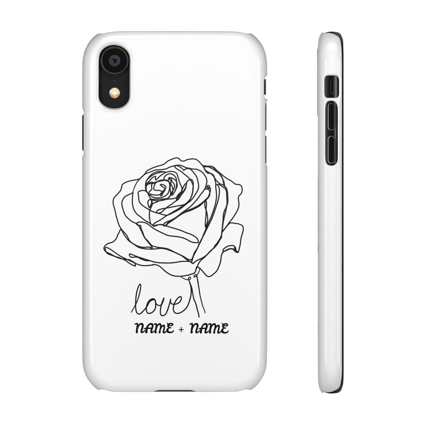 Personalisierbare Rosenliebe Handyhülle