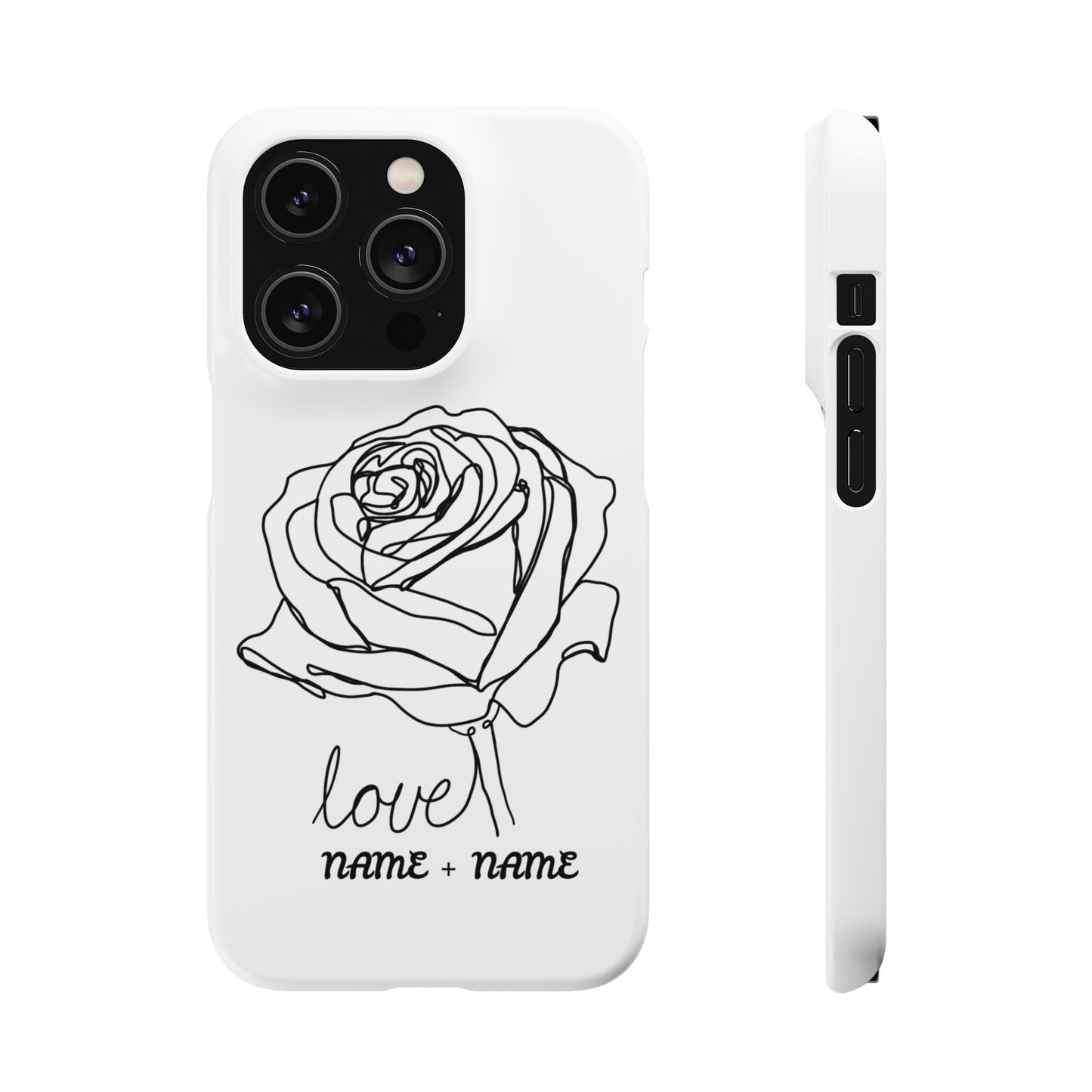 Personalisierbare Rosenliebe Handyhülle