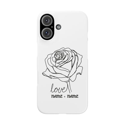 Personalisierbare Rosenliebe Handyhülle