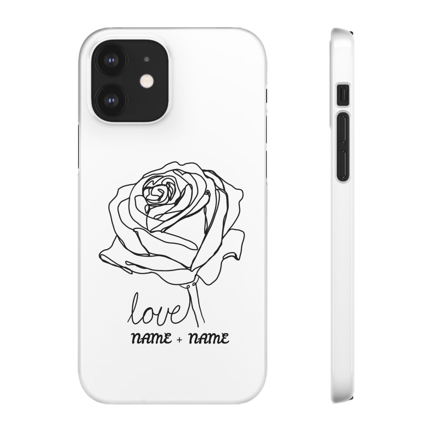 Personalisierbare Rosenliebe Handyhülle