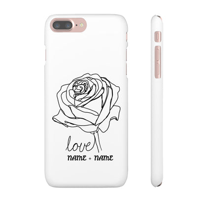 Personalisierbare Rosenliebe Handyhülle
