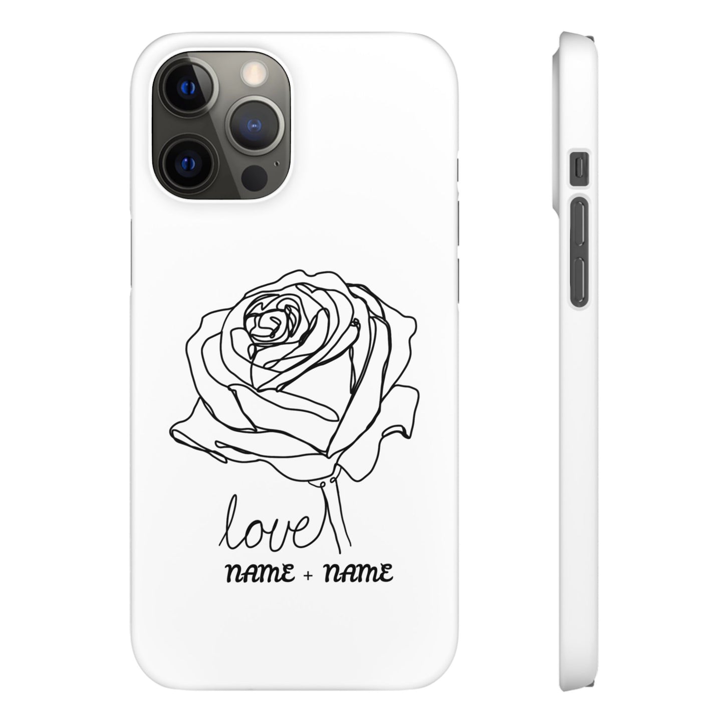 Personalisierbare Rosenliebe Handyhülle
