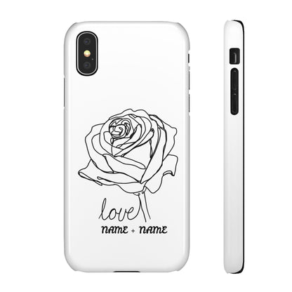 Personalisierbare Rosenliebe Handyhülle