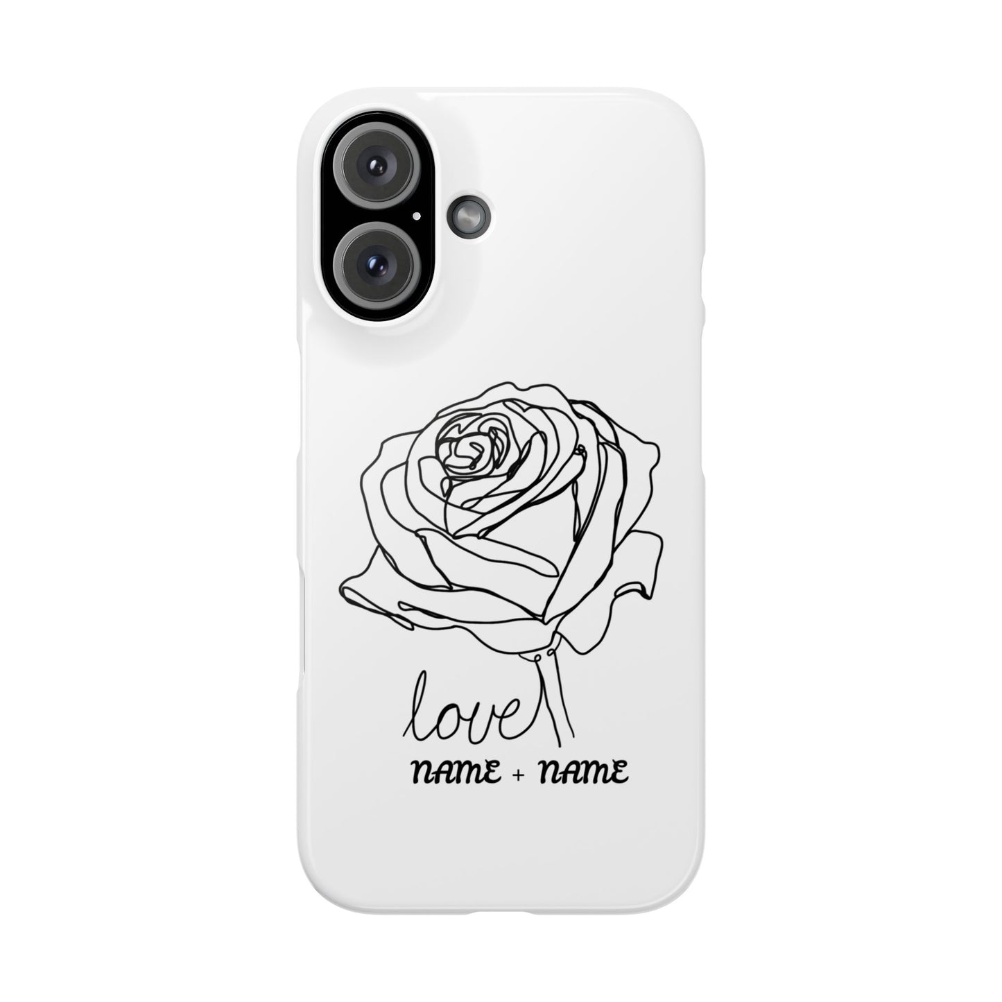 Personalisierbare Rosenliebe Handyhülle