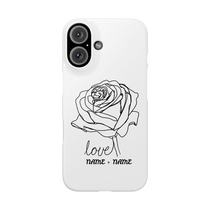 Personalisierbare Rosenliebe Handyhülle