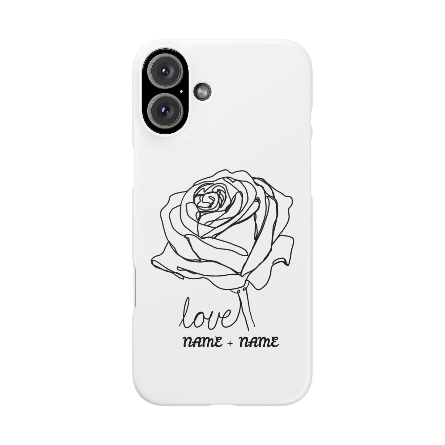 Personalisierbare Rosenliebe Handyhülle