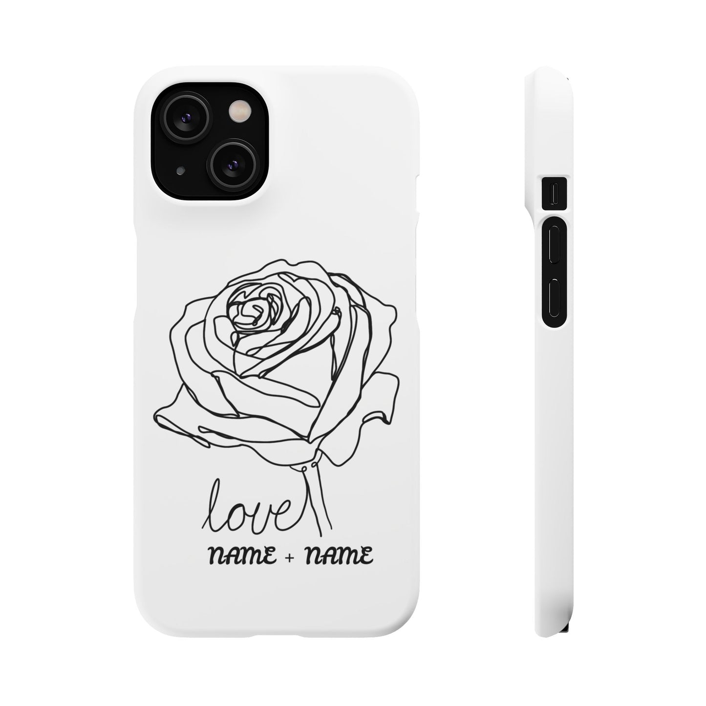 Personalisierbare Rosenliebe Handyhülle