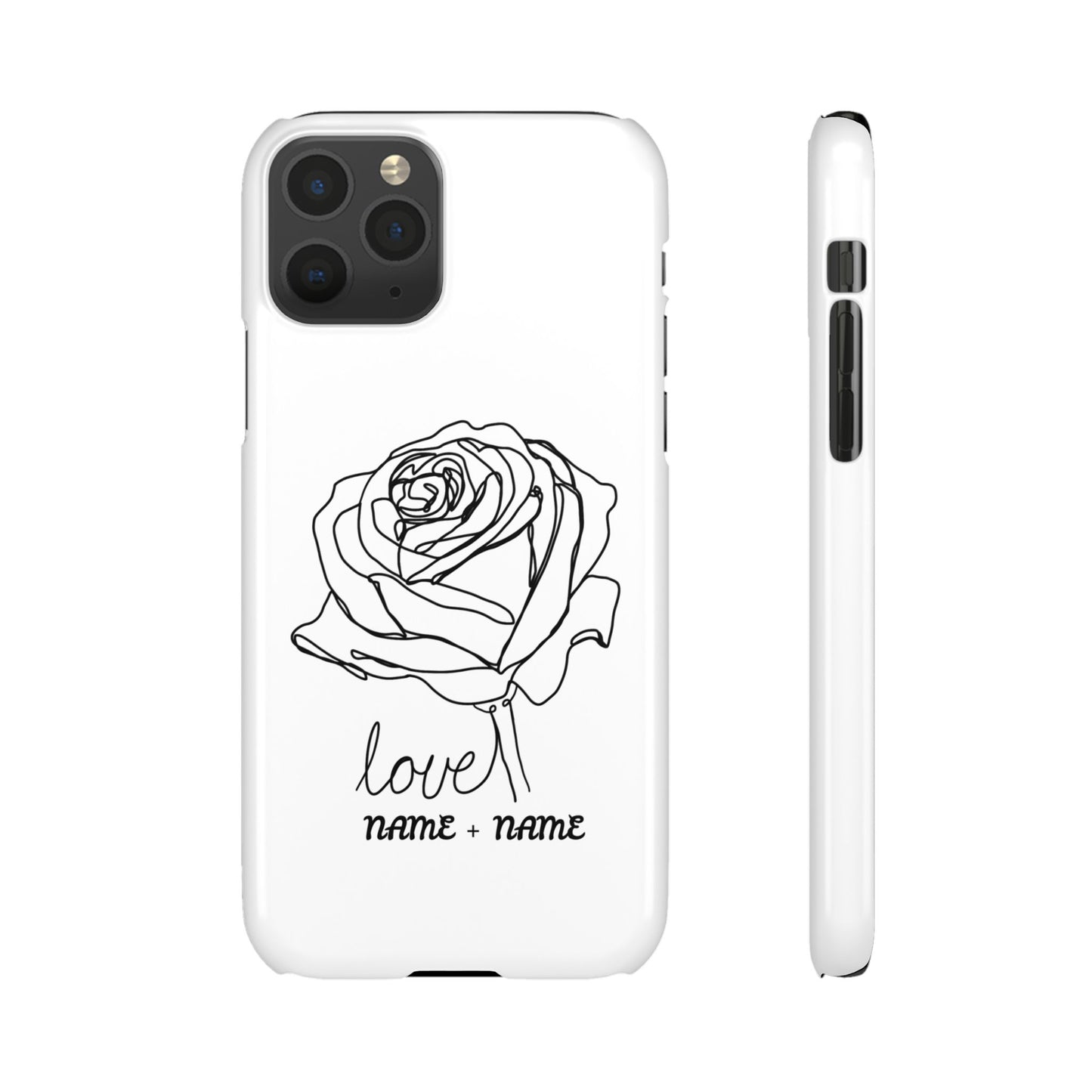 Personalisierbare Rosenliebe Handyhülle