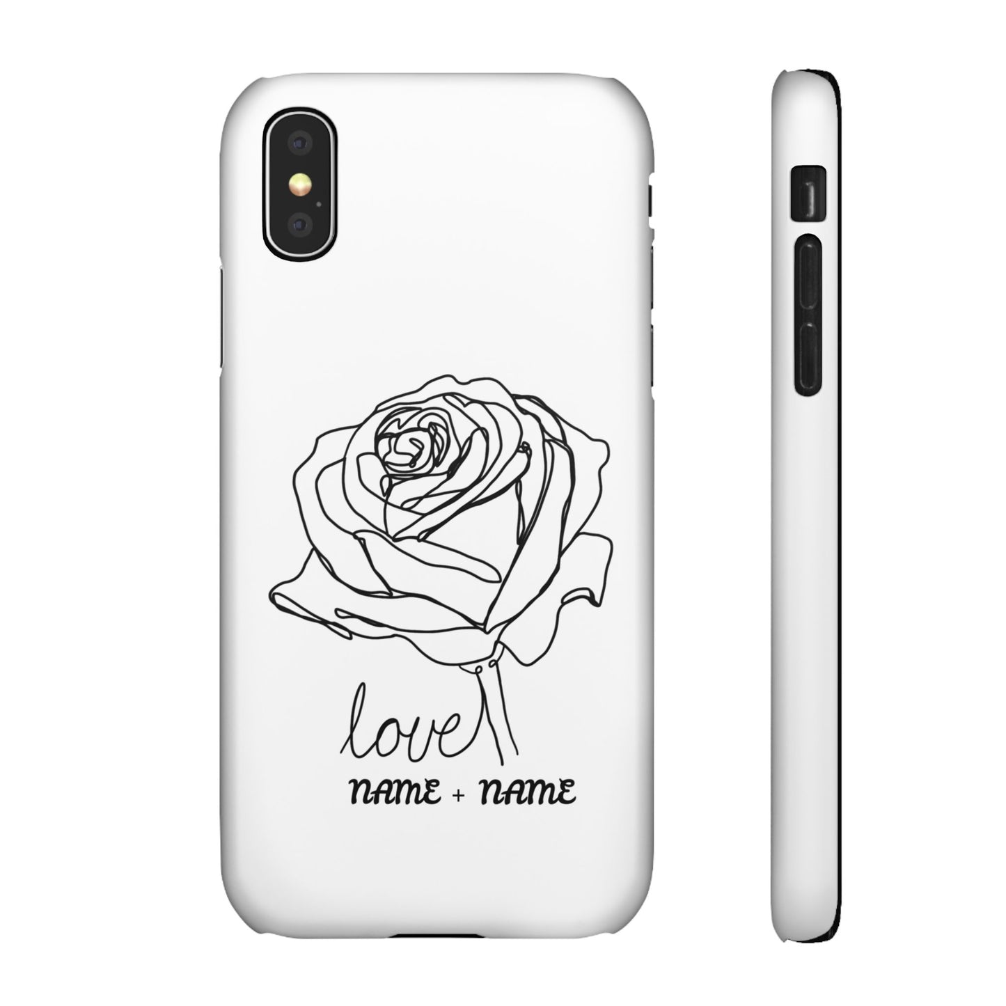 Personalisierbare Rosenliebe Handyhülle