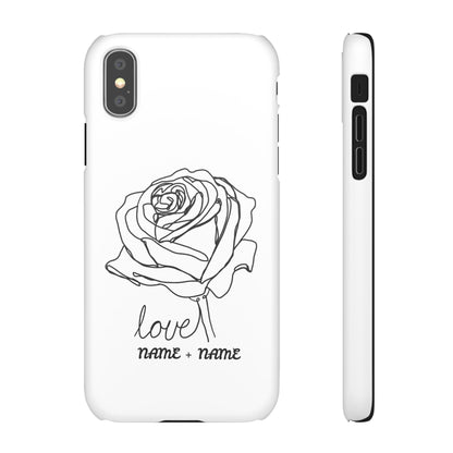 Personalisierbare Rosenliebe Handyhülle