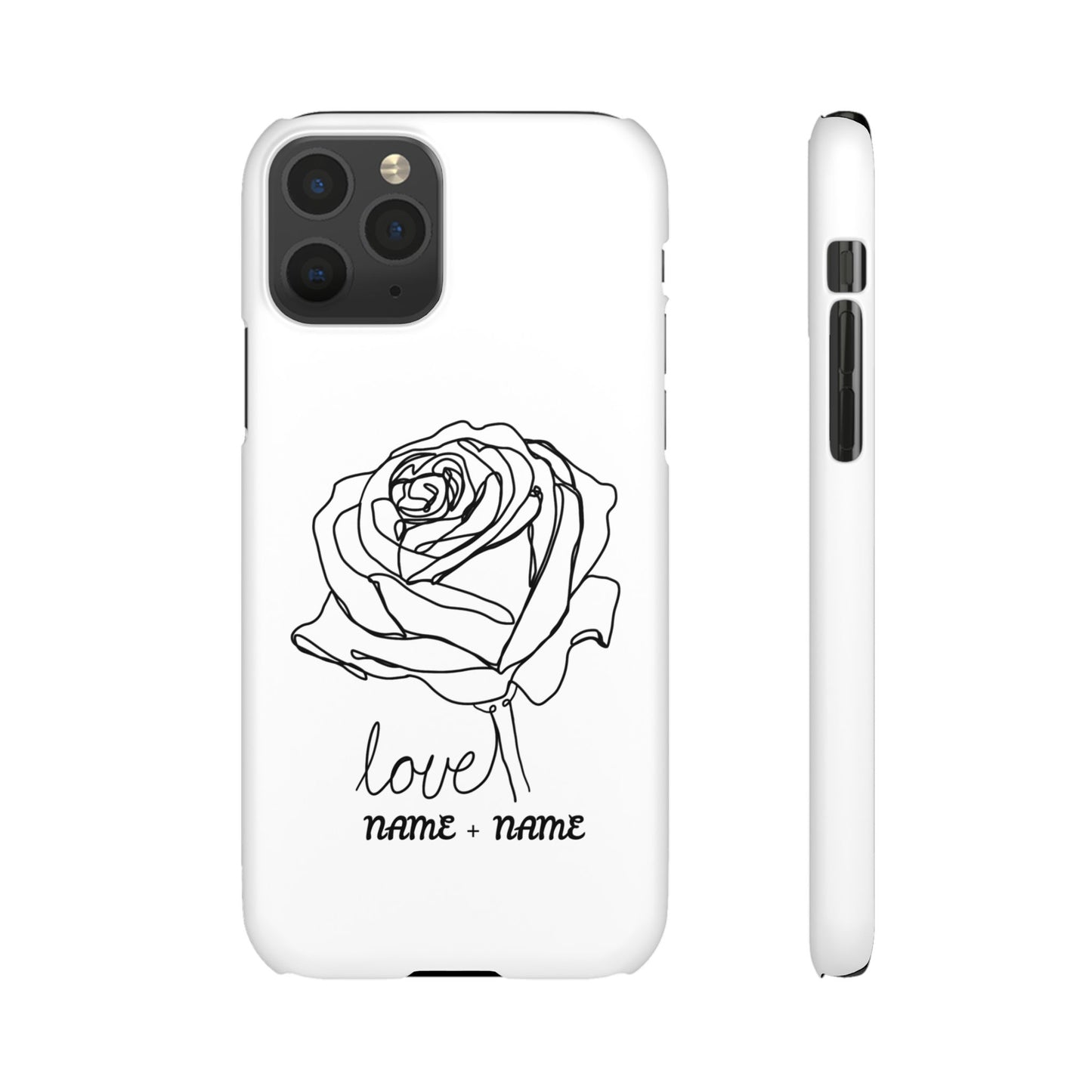 Personalisierbare Rosenliebe Handyhülle