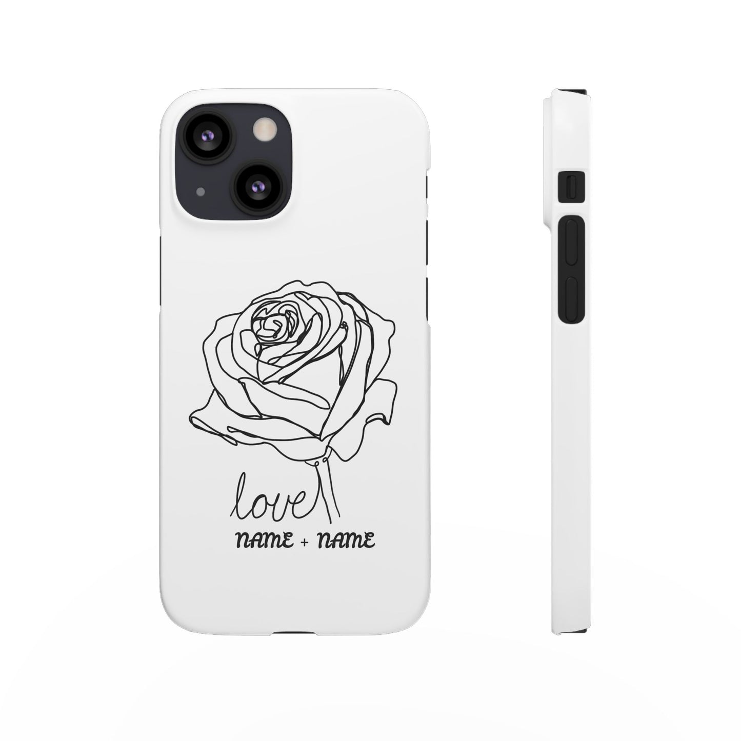 Personalisierbare Rosenliebe Handyhülle