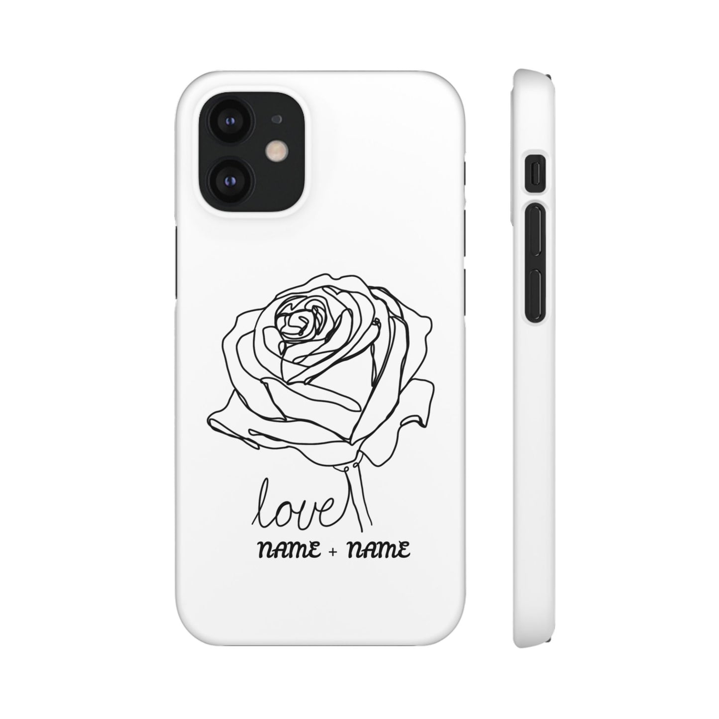 Personalisierbare Rosenliebe Handyhülle