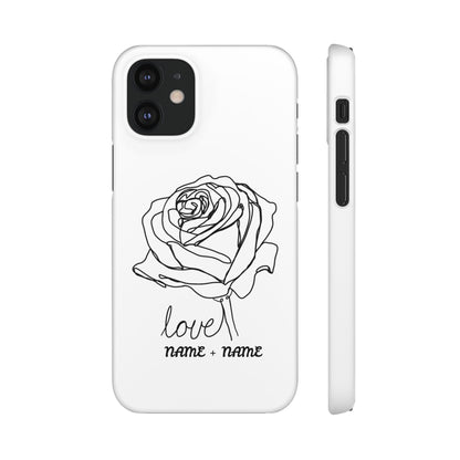 Personalisierbare Rosenliebe Handyhülle