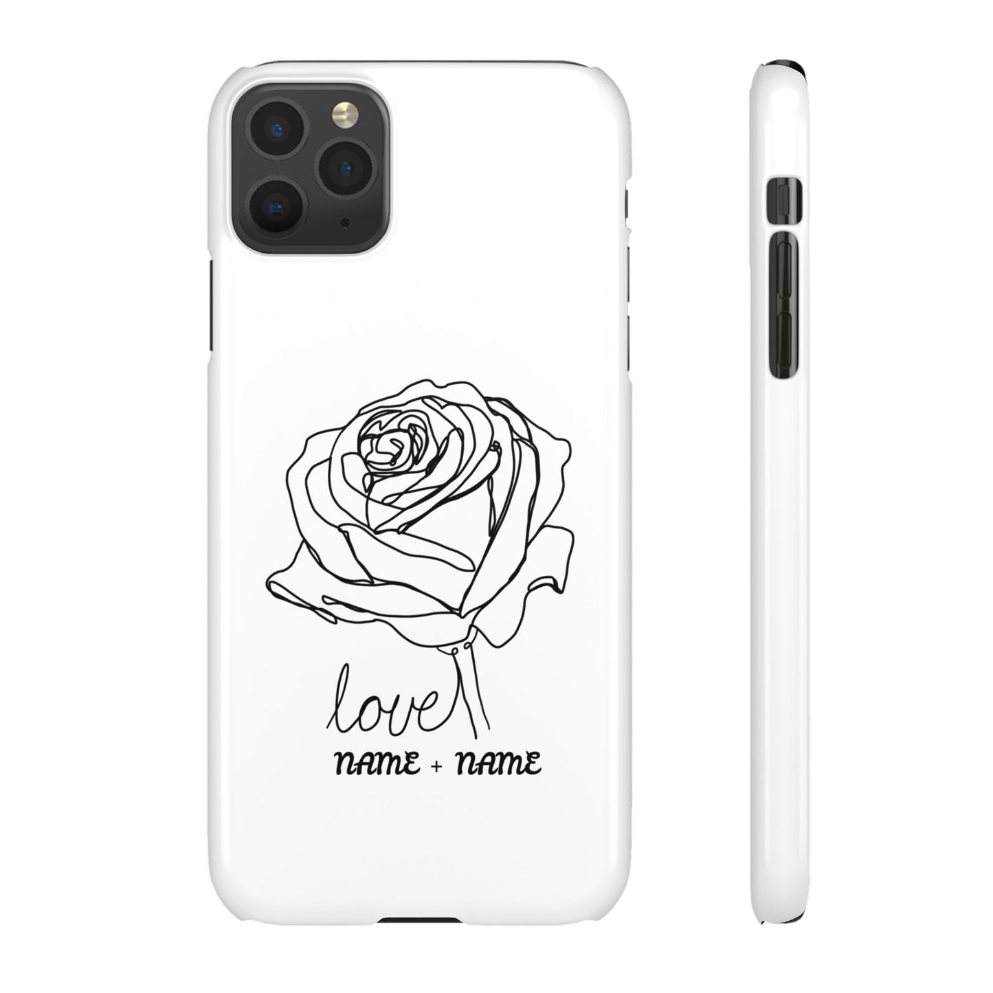 Personalisierbare Rosenliebe Handyhülle
