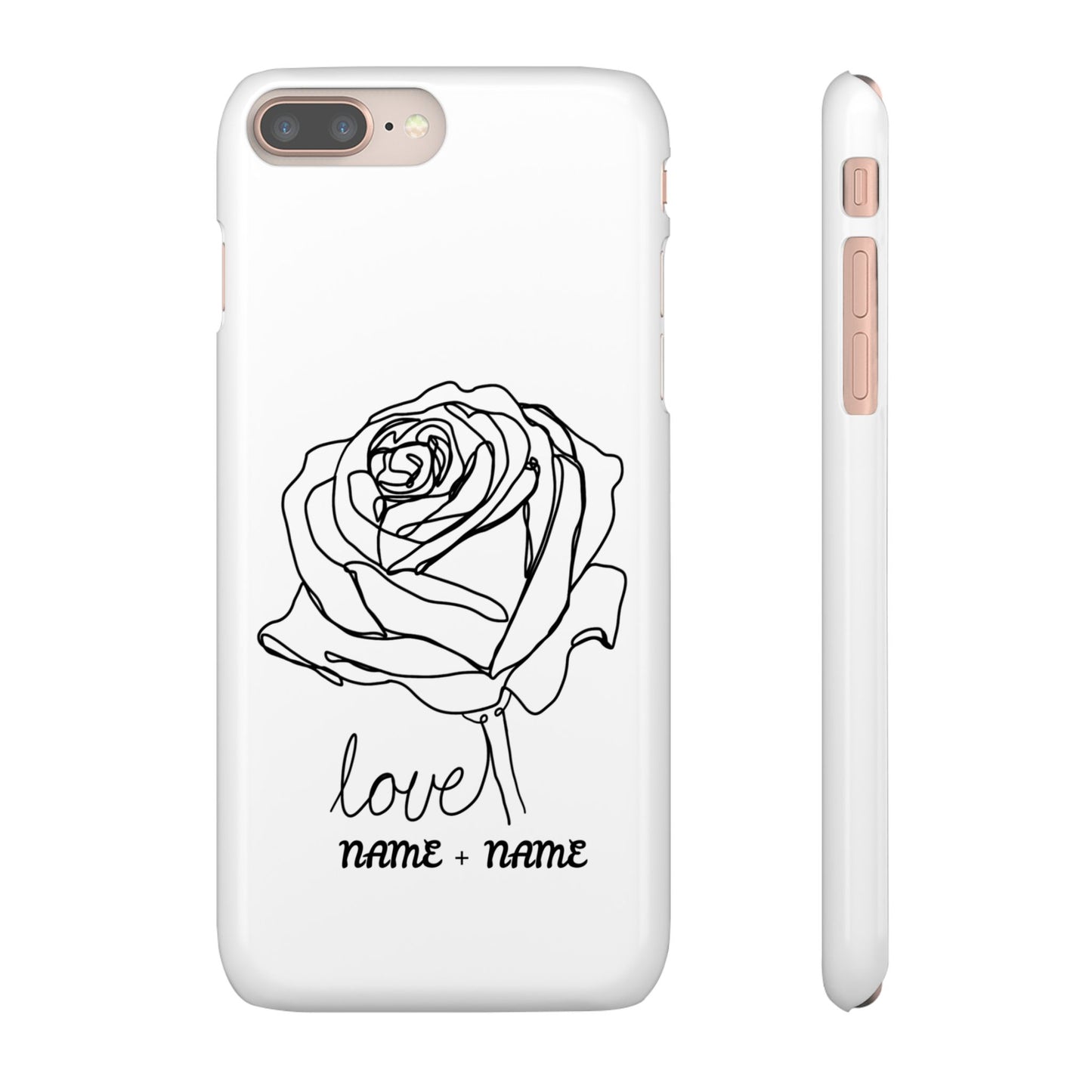 Personalisierbare Rosenliebe Handyhülle