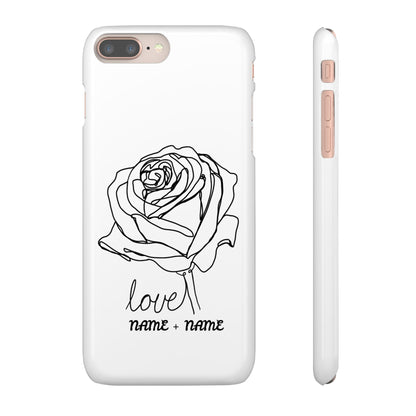 Personalisierbare Rosenliebe Handyhülle