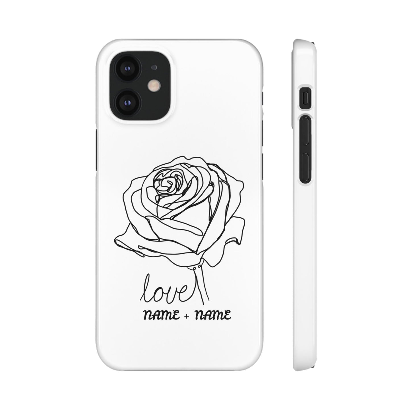 Personalisierbare Rosenliebe Handyhülle