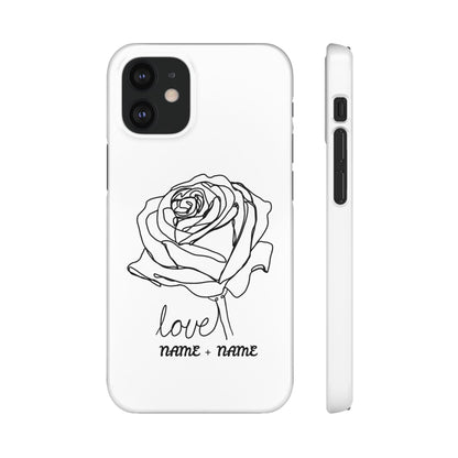 Personalisierbare Rosenliebe Handyhülle