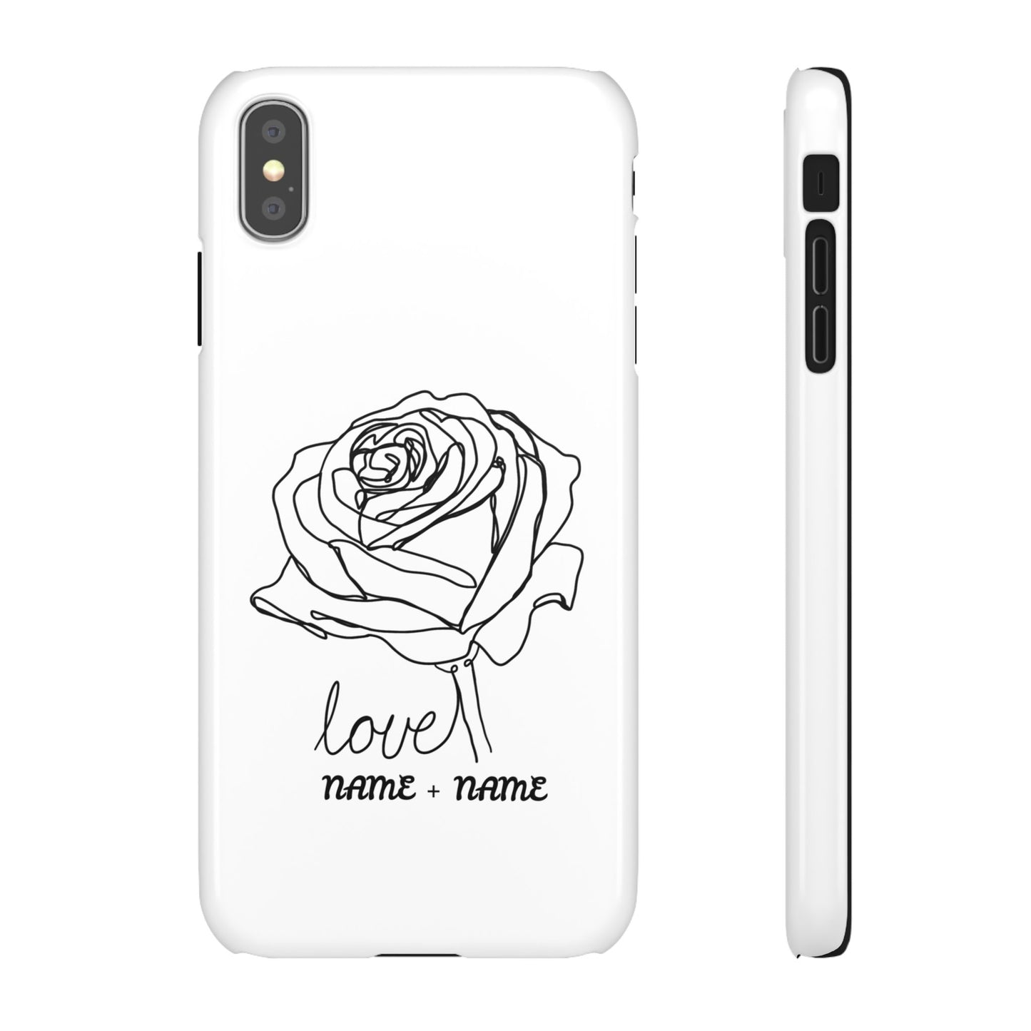 Personalisierbare Rosenliebe Handyhülle