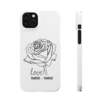 Personalisierbare Rosenliebe Handyhülle