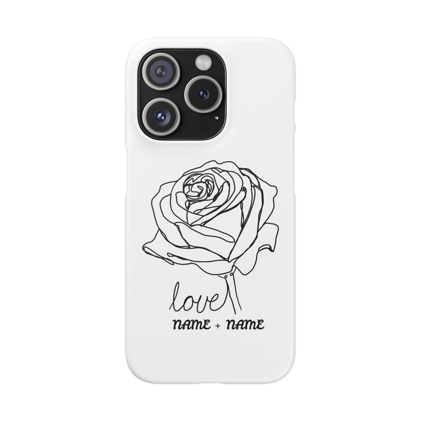 Personalisierbare Rosenliebe Handyhülle