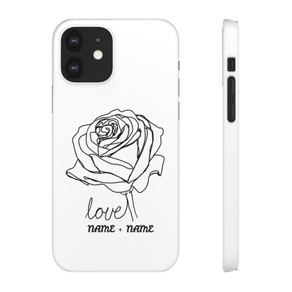 Personalisierbare Rosenliebe Handyhülle