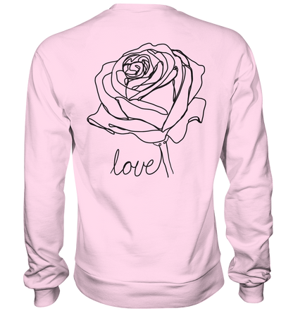 Rosen look, vor-Rückseite, verschiedene Farben - Basic Sweatshirt