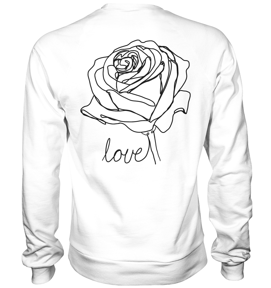 Rosen look, vor-Rückseite, verschiedene Farben - Basic Sweatshirt