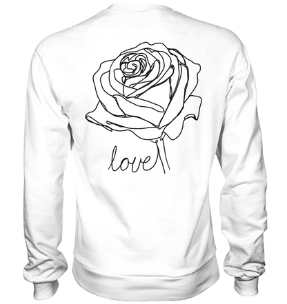 Rosen look, vor-Rückseite, verschiedene Farben - Basic Sweatshirt